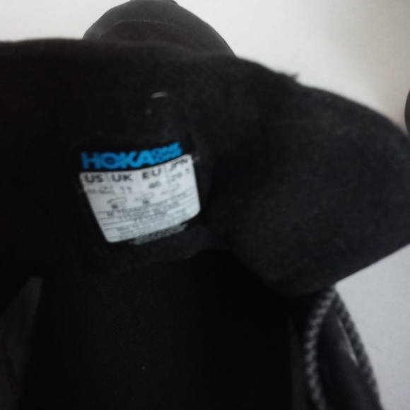 Hoka One One Transport Black Sneakers Trail Running Size 11.5 Men's - Picture 4 of 7